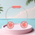 thumbnail image 6 of Hwkond Neck Fan Sports Portable Necks Fan Foldable Hose USB Charging Long Battery Life Two-speed Adjustment Small Fan Outdoor Travel Car Portable Silent Fan on Clearance, 6 of 8
