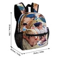 thumbnail image 2 of 13In SKZ Stray Korea Ki Backpack Front Pocket Small Knapsack Cartoon Daypack Lightweight Bookbag, 2 of 8
