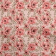 thumbnail image 1 of oneOone Polyester Spandex Dark Peach Fabric Floral Sewing Craft Projects Fabric Prints By Yard 56 Inch Wide, 1 of 4