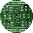 thumbnail image 1 of Ahgly Company Indoor Round Persian Emerald Green Traditional Area Rugs, 8' Round, 1 of 4