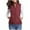 Wine, variant on Hvyesh Women's Puffer Gilet Sleeveless Jacket Winter Warm Vests V Neck Full Zipper Jackets with Pocket Quilted Waistcoat Winter Slim Fit Vest for Ladies