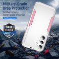 thumbnail image 4 of Dteck for Samsung Galaxy A15 Case, Heavy Duty Rugged Shockproof Protective Phone Cover for Samsung Galaxy A15 5G,White+Pink, 4 of 6
