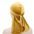 thumbnail image 3 of Velvet Durag for Men and Women Soft Headwrap Extra Long Tail Hip Hop Headwear Oversized Bandana, 3 of 3