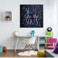 thumbnail image 2 of Stupell Industries Shine Like Stars Phrase Cosmic Typography Constellation Sketch, 36 x 36, Designed by Jackie Quigley, 2 of 6