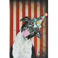 thumbnail image 2 of Coleman, Victoria 13x18 White Modern Wood Framed Museum Art Print Titled - Party Dog I, 2 of 4