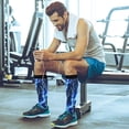 thumbnail image 6 of Coolnut Blue Lightning Compression Socks for Women&Men Circulation-Best Support for Nurses,Running,Athletic-1 Packs, 6 of 7