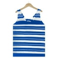 thumbnail image 7 of Summer Tops for Women 2024 Women's Stripe Blouse Fashion Knit Slim V-Neck Tank Top Gift for Women, 7 of 7