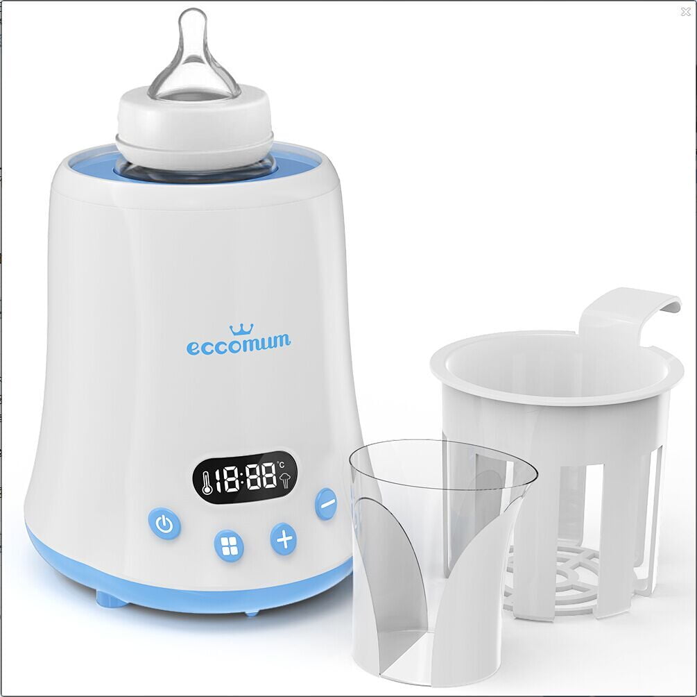 Eccomum Portable Water Warmer for Baby Formula 300ml Capacity Precise Temperature Control Built-in Battery Wireless Instant Water Warmer Electric