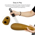 thumbnail image 2 of Labymos Plastic Guiro Merengue Guira ABS Percussion Instrument Children Musical Toy with Scraper, 2 of 8