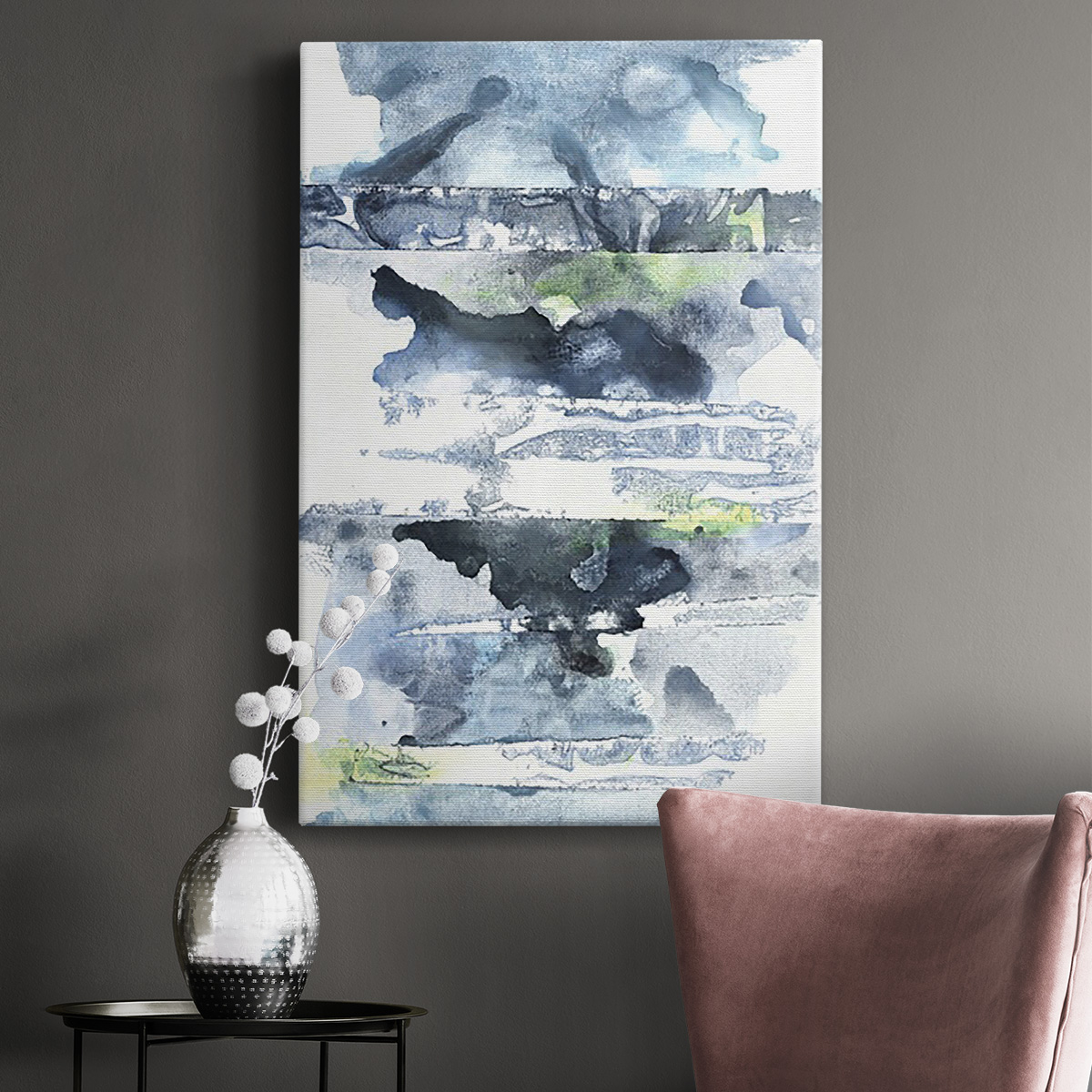 Blue Memories II Premium Gallery Wrapped Canvas - Ready to Hang