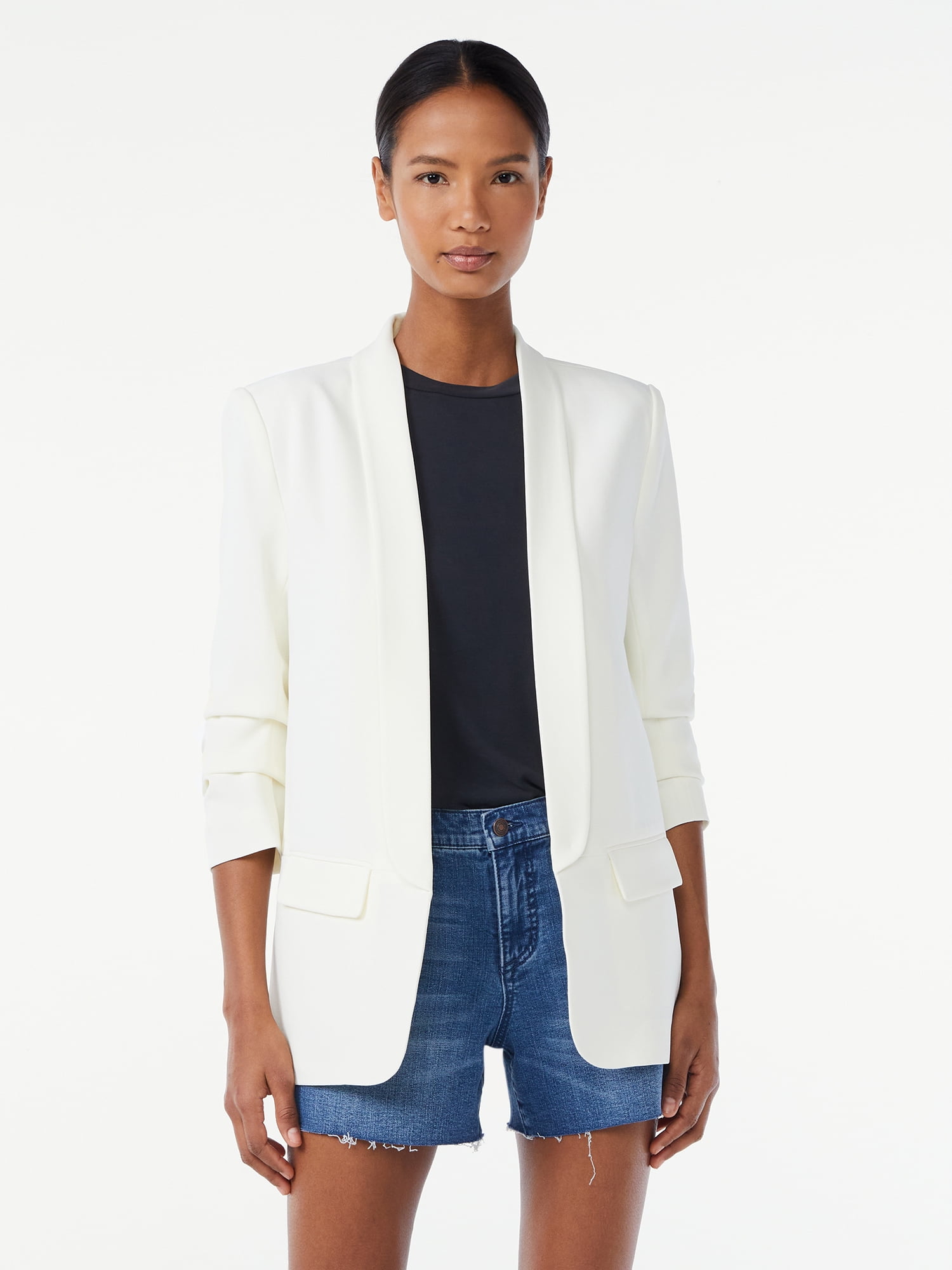Scoop Women's Boyfriend Blazer with 