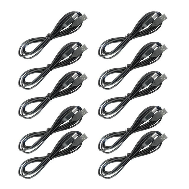 10 Piezas USB 2.0 Impresora Cable Escáner USB Tipo Cable Carga Rápida Nylon 0.3 metros shamjiam Cable de impresora