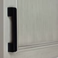 thumbnail image 3 of 3-3/4 in. Center Embossed Leather Strip Cabinet Pulls, Matte Black, 3 of 3