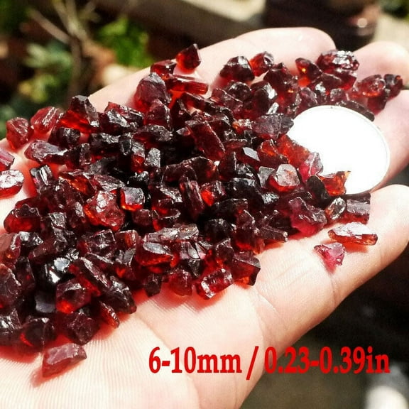 Raw 100% Natural RED Garnet Crystal Gems Rough Stone Mineral Specimen 100G