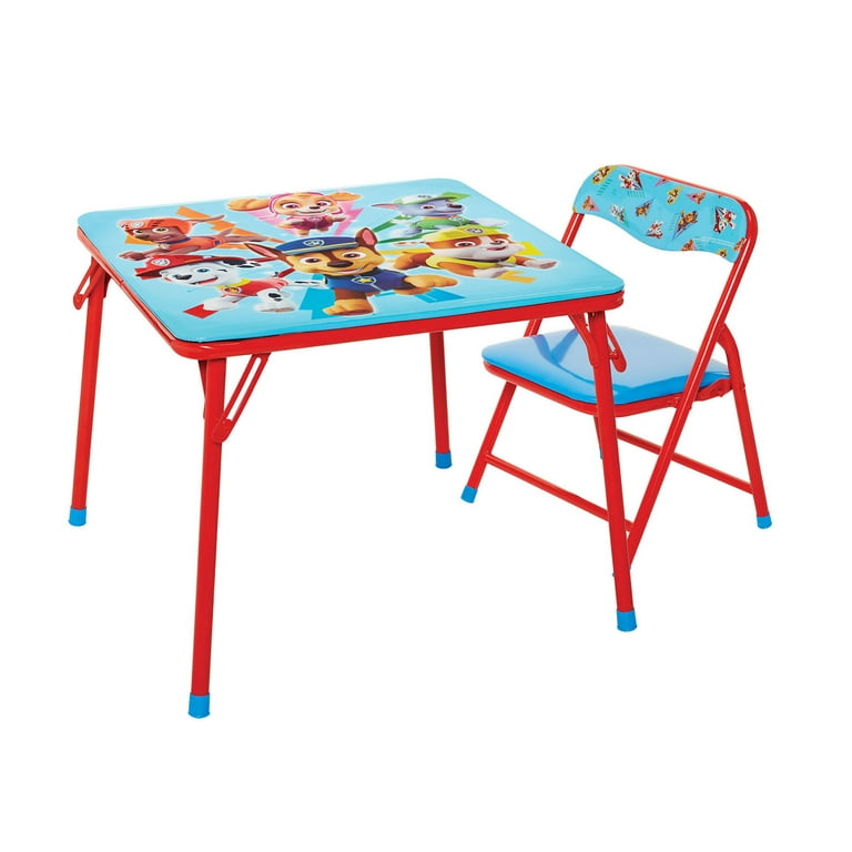 Paw Patrol Junior Table and Chair Set, Folding Activity Table