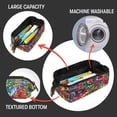thumbnail image 3 of ZIPIT: Lenny Pencil Case - Doodles - Large Storage Capacity Zipper Pouch, Makeup-Stationery Bag, School-Travel, Washable Polyester, Kids-Teens-Adults, 3 of 10