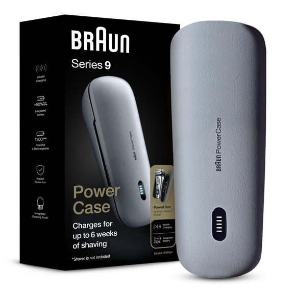 Braun Powercase, compatible avec les Rasoirs Électriques Braun Series 8 et 9, Offre jusqu'à 6 Semaines d'Autonomie