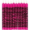 Creative Converting Pink Zebra Boutique Molded Candles, 12-Pack