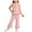 Pink, variant on 2 Piece Sets for Girls Fashion Sleeveless Waistcoat and Flare Suit Pants Kids Clothes Girls Size 2-8