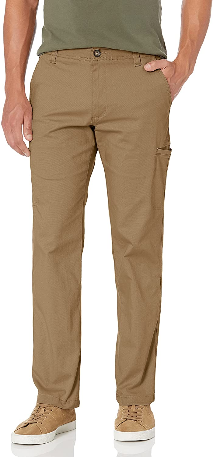 Lee Men's Big & Tall Extreme Motion Khaki Pants – Regular Fit, Straight Leg, Cotton/Spandex