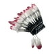 thumbnail image 5 of Sombrero de jefe indio, tocado de plumas artificiales, accesorios fotográficos para espectáculos de carnaval, 5 of 9