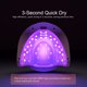 thumbnail image 5 of AJELU Lámpara de uñas LED UV de 248 W, secador de uñas para esmalte de uñas de gel, curado rápido con sensor automático 4 temporizadores y pantalla LCD regalo para mujeres y niñas, 5 of 5
