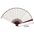 thumbnail image 4 of Alialene Line Dance Popping Fan Traditional Red Bone Folding Fan Premium Fabric Solid Color Fan for Diy Hand Painted Art Calligraphy Advertising Large Hand Fans for Dance D (8 inch / 10.43in), 4 of 5