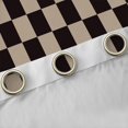 thumbnail image 4 of Castle Fairy Geometric Grid Plaid Black Out Curtains for Kids Children Teens,Vintage Aesthetic Curtains Pack of 2 (42x63 Each),Black Brown Bedroom Curtains,Microfiber Bedroom Decor, 4 of 6