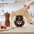 thumbnail image 6 of Cat Head Hat Machine Lion Napkin Holder for Table Clear Napkin Stand Paper Holder Acrylic Organizer Dispenser Napkins for Dinner Kitchen Restaurant Room, 6 of 8