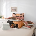 thumbnail image 6 of Homewish Japanese Theme 7pcs Bedding Comforter Set,Cherry Blossom Queen Bedding Sets,Pink Sakura Queen Sheet Sets For Men Women,Super Cozy Room Decor Reversible, 6 of 8