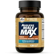 New Vitality Ageless Male Max Delicious Chewable Nitric Oxide Supplement for Men - 120 Chewables *EN