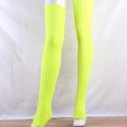 thumbnail image 6 of comerut Women Elastic Solid Color Warm Thigh High Knitted Long Socks Over Knee Stockings, 6 of 7