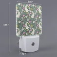 thumbnail image 2 of Sikiie Retro Bunny Floral Led Night Light, Warm White,Cool White Lights for Bathroom,Hallway,Bedroom, Kids Room-EU, 2 of 7