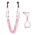 thumbnail image 3 of Entrenador de estiramiento de Yoga aéreo, ejercicios de inversión de cuerda de Yoga, entrenador de cintura baja para el hogar, hamaca de Yoga para Fitness, correas de Yoga Conjunto rosa A, 3 of 8