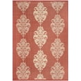 thumbnail image 2 of Safavieh Courtyard Jenny Medallion Indoor/Outdoor Area Rug, Red/Natural, 5'3" x 7'7", 2 of 9