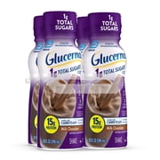 (4 pack) Glucerna 1g Total Sugars, Chocolate, 10-fl-oz Bottle, 4 Pack