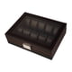 thumbnail image 4 of Caja de reloj organizador de relojes contenedor Premium portátil de lujo vitrina de reloj con tapa de vidrio caja de reloj (negro), 4 of 9