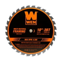 WEN 10-Inch 28-Tooth Carbide-Tipped Professional Multi-Material Framing Saw Blade, BL1028