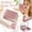 Rose Gold, variant on White Foldable Mini Mirror for Purse with Compact Computer Shape, 1 Pack, for Women, Cosmetic Mirror