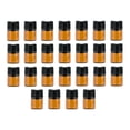 thumbnail image 1 of 25x Botella de vidrio vacía Envase cosmético pequeño Portátil, Marrón Recargable Vacío 1ml Sin tapón Zulema Botella vacía, 1 of 8