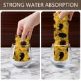 thumbnail image 6 of 4 Pcs Funny Kitchen Towels,Yellow Black Sunflower Pattern Microfiber Dish Towels,Kitchen Tea Towels,Kitchen Towel Set (18" X 26"), 6 of 7