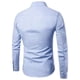 thumbnail image 4 of pstuiky Camisas casuales de manga larga para hombre, Blusa informal lisa de manga larga con cuello vuelto, bolsillos y botones para hombre salir tops xl, 4 of 8