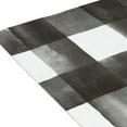 thumbnail image 3 of PowerSellerUSA Self-Stick Vinyl Modern Geometric Floor Tiles Ultra Durable 1.5mm Thick Tiles, 1-Pack/20 Square Ft., 12" x 12", Black/White Watercolor, 3 of 5