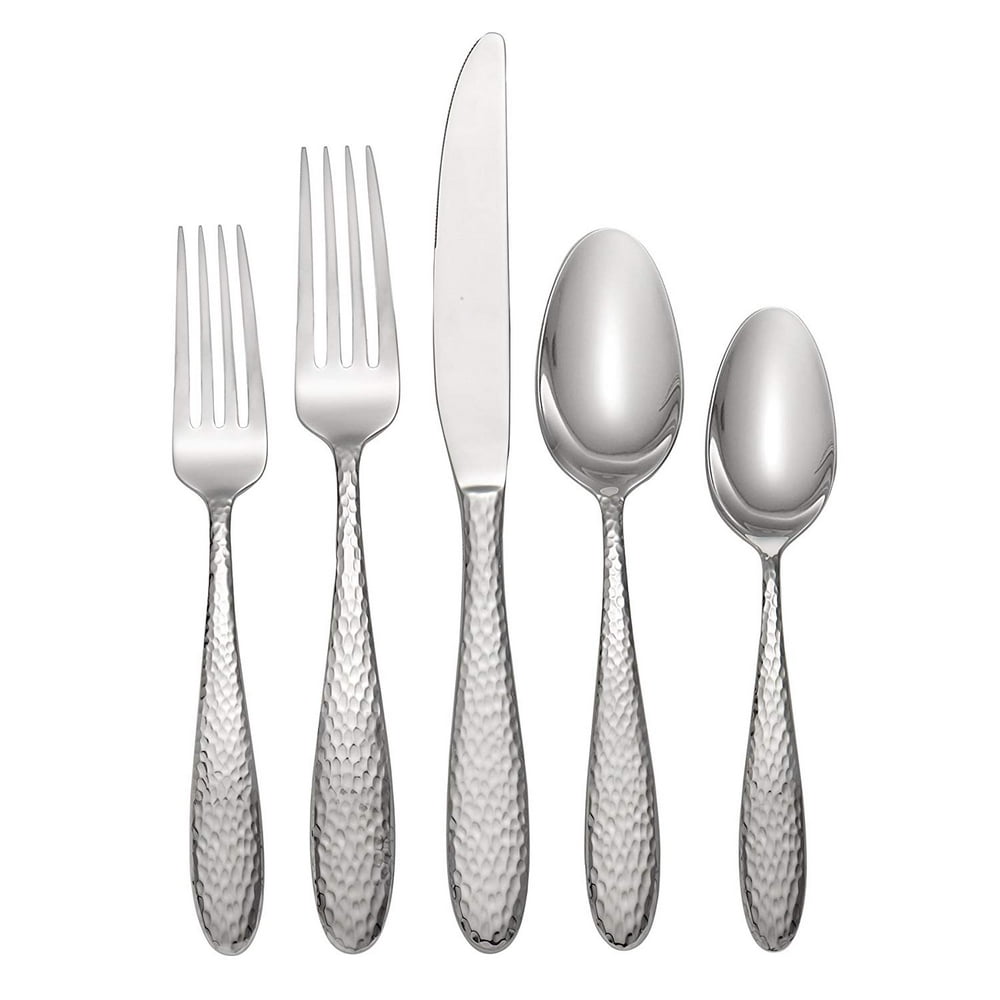 Oneida Reyna 45 Piece Casual Flatware Set, 18/0 Stainless, Service for
