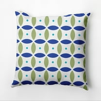 Simply Daisy 16" x 16" Beach Ball Geometric Outdoor Pillow, Blue (1 count)
