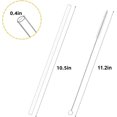 thumbnail image 2 of Straw Replacement within 40 Oz Cup,A Set of Replacement Straw with Brush,6 Pack Reusable Long Rubber Straw,Cup Straw for Cup Accessories,Easy to Clean Straw for Wide Mouth Water Bottle (Clear), 2 of 7