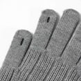 thumbnail image 4 of Couples Winter Cycling Windproof Wool Gloves For Men And Women Warm Thick Solid Color Cold Knit Gloves Gloves Mittens Combo with Pocket Mittens for Women Cold Weather Heated Gloves Mitten Gloves, 4 of 8