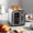 Gray, variant on Toaster 2 Slice, Touch Control Stainless Toaster LCD Display, 50% Faster Heating Speed, 1.4'' Wide Slots, More Timer Functions, Removable Crumb Tray, 1350W, Dark Metallic