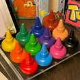 thumbnail image 6 of 6 Pcs Finger Crayons, Stackable Crayons, Washable Retro Rainbow Colors, Palm Grip Crayons Finger Paint Sticks Protective Coloring Crayons Adorable Painting Activities Tool Drawing Pen, 6 of 9