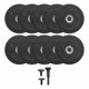 thumbnail image 1 of Kit de Ruedas de Corte de 3 Pulgadas con Mandril de 1/4 de Pulgada, Discos de Corte con Orificio para Eje de 3/8 de Pulgada, 10 Piezas + 1 Paquete de Mandril, 1 of 1